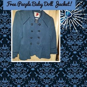Free People , Cropped Military Jacket!